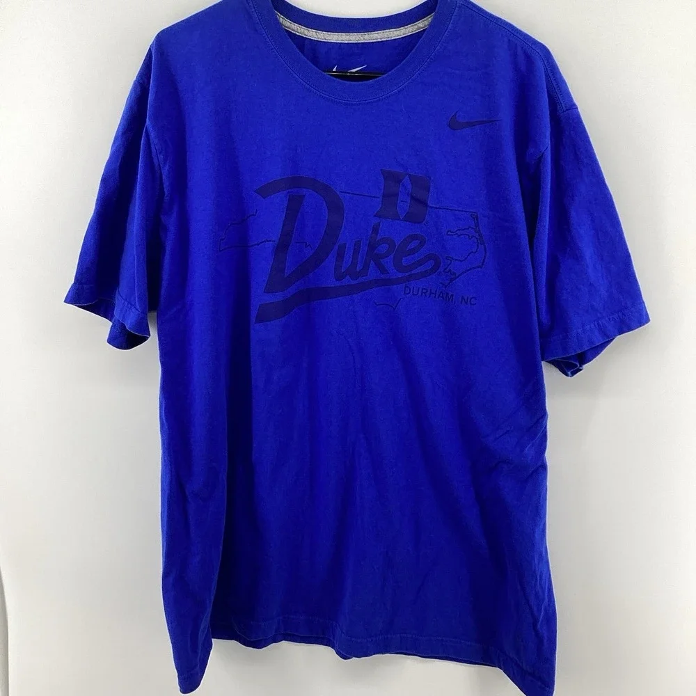 Mens Nike Duke Blue Devils Short Sleeve Cotton Tee Shirt - XXL